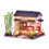 Wooden Miniature House with LED Light 1 pc 1