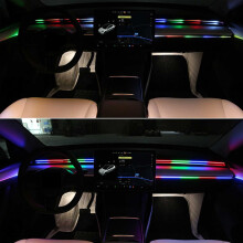 USB Car LED Ambient Lights Colorful Streamer 12V