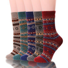 Merino Wool Socks Thermal Warm Winter Thick Hiking Crew