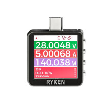 RYKEN RK-X3 Voltage Current Tester USB Mobile Phone Fast Charging Detector Laptop Charging