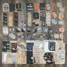 Vintage Scrapbook Supplies Pack for Art Journaling 200