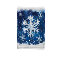 Christmas Snowflakes Cotton Hand Towel 15.5x29.5 Inch