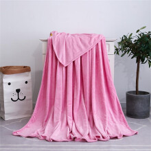 Coral Orange Throw Blanket French Fleece Lightweight Soft