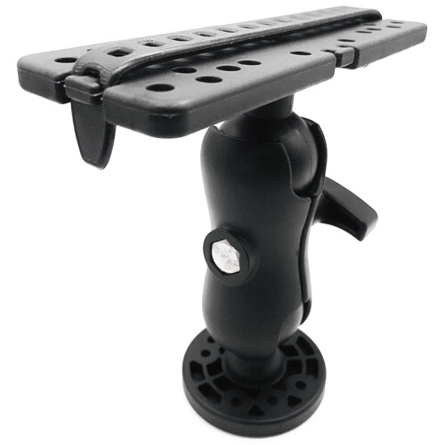 Mount with Fish Finder and Universal Mounting Plate Kayak Accessories