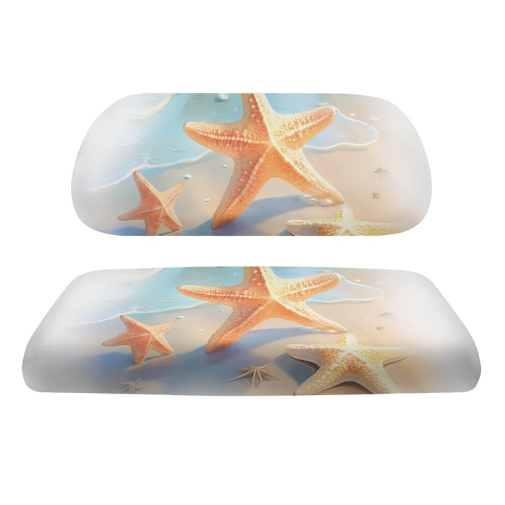 Beach Starfish Golf Cart Seat Cushions 2-Passenger 9180333423354
