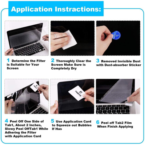 Laptop Screen Protector Blue Light Filter 2 Pack 11.6 Inch 2