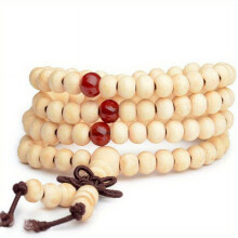 Sandalwood Prayer Bracelet 108 Beads 8mm Natural Wood