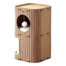 Felt Cat House Indoor Cave with Mats and Scratching Posts
