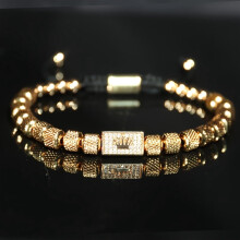 Men's Royal Golden Crown Charm Bracelet Stainless Steel