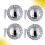 Crystal Drawer Handles White Modern Knob 2 pcs 1