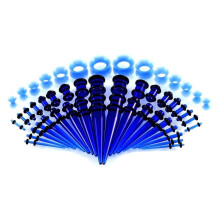 Ear Stretching Kit Acrylic Tapers and Plugs 50 Pieces