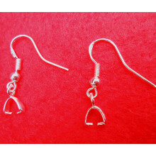 Sterling Silver French Pinch Bail Ear Hooks 20PCS