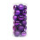 Shatterproof Christmas Tree Ornaments Purple 40mm 24pcs 1