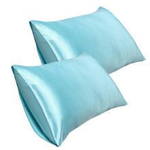 Queen Pillow Protector Satin Imitation Silk 2 Pack