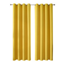 Yellow Blackout Curtains Thermal Insulated Grommet Drapes 2