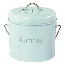 Countertop Kitchen Compost Bin with Lid and Odor Filter