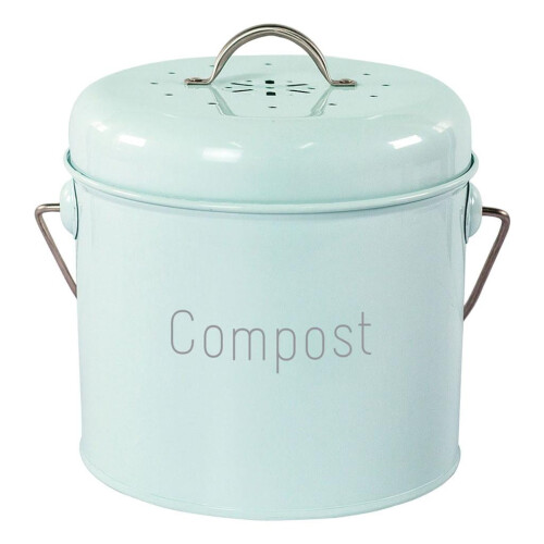 Countertop Kitchen Compost Bin with Lid and Odor Filter