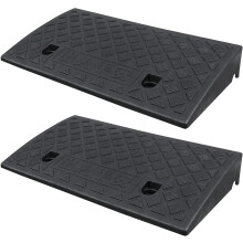 Driveway Curb Ramp Heavy-Duty Textured Non-Slip 2 pcs