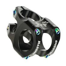 Bike Stem Short 31.8mm Diameter 28.6mm Clamp Black