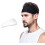 Men's White Headband Stretchy Moisture-Wicking 1 Pack 1