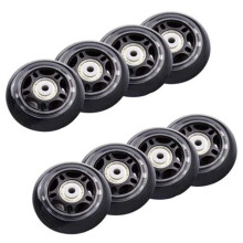 Roller Skates Wheels 70x24mm Non-Slip Non-Flashing 8 Pcs