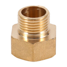 Brass water pipe adapter reducer for sanitary connections