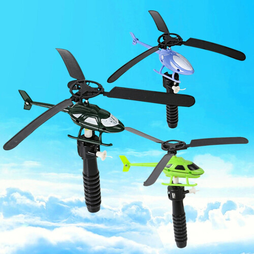 Clockwork Aircraft Toy with Handle 1 pc