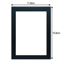 Modern Photo Frame Black White Oak 3.5 x 5 Inches