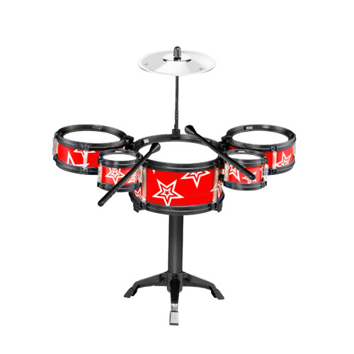 Kids Drum Set Educational for Toddlers 5-Pad Red