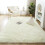 LELINTA Ultra Soft Indoor Area Rug – Fluffy, White, 1