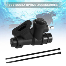 Scuba Diving Universal BCD Power Inflator with Standard Connection with 45 Degree Angled Mouthpiece for Scuba Diving BCD