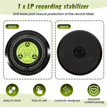 Aluminum Vinyl Record Weight HiFi 50HZ LP Disc Stabilizer Turntable Vinyl Aluminum Alloy Weight Clamp Black