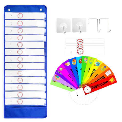 Daily Schedule Pocket Chart Erasable Standards 1