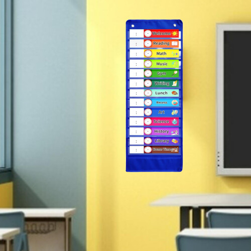 Daily Schedule Pocket Chart Erasable Standards 2