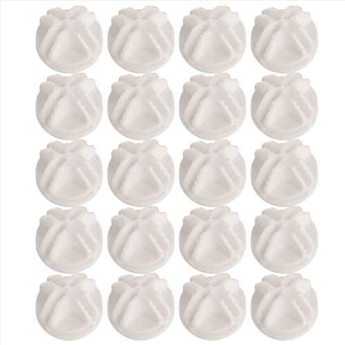 Grid Cube Connector ABS Wire Storage Shelving 20 Pcs White 1