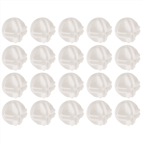 Grid Cube Connector ABS Wire Storage Shelving 20 Pcs White 2