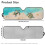 Beach Turtle Windshield Sun Shade for Jeep Wrangler and 7
