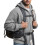 Moletom masculino com capuz, zíper frontal e textura waffle, com bolso canguru. 4