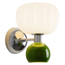 Home Decor Wall Lamps Iron Material Sconce Lightings Modern Soft Style Pumpkin Shape Bedroom Lustres Green