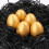 Wooden Simulation Easter Eggs 2.3 Inch Solid 5 pcs 6