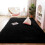 LELINTA Shag Rug Black 23.6 x 47.2 Inches 3