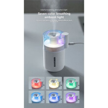 Humidifier Colorful Lights Humidifier Adjustable 2-Speed USB Humidifier for Home Bedroom Office