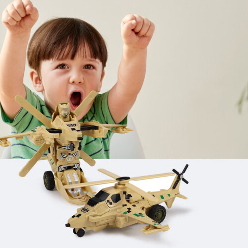 Helicopter Toy with Impact Deformation Feature for Kids 1