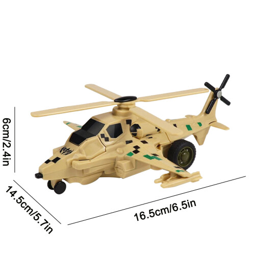 Helicopter Toy with Impact Deformation Feature for Kids 2