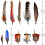 Natural Assorted Hat Feathers for Fedora Cowboy Hats 10 pcs 2