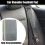 Microfiber Car Seatbelt Pad Covers Gray 2 pcs 27x6.5 cm 2