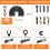 Oscillating Saw Blades Set Universal Semi-Circle Titanium 4