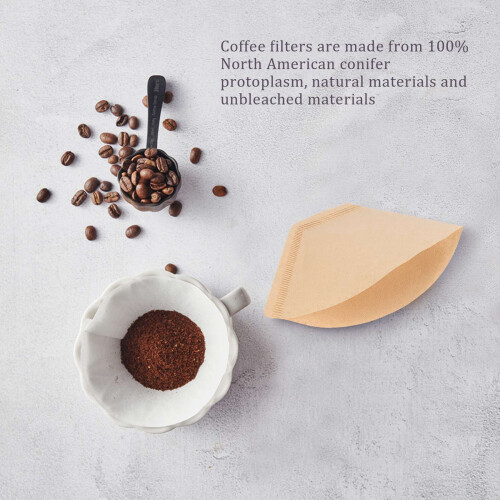 Coffee Filters Disposable Cone Paper 100 Pcs 2