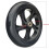 Solid Scooter Wheels Replacement Black 145x30mm 2 pcs 4