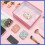 Compact Floral Pocket Mirror Square Pink Mini Mirror 7